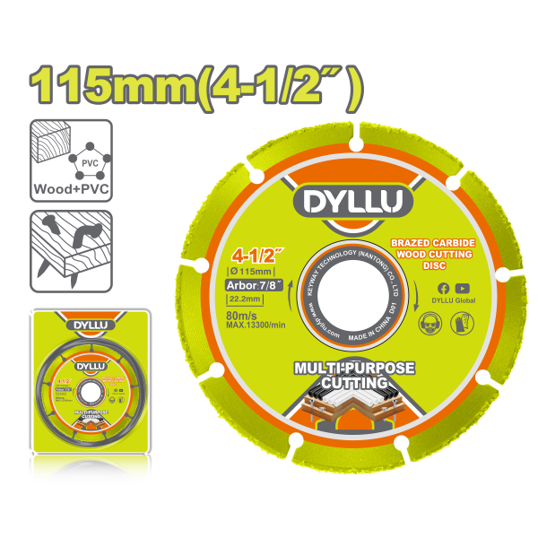 Սկավառակ փայտ կտրող 115մմ DYLLU DTCD1K45
