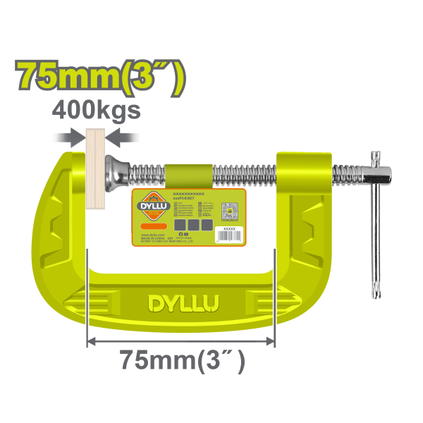 Ամրակ G-աձև 75մմ DYLLU DTCP1103