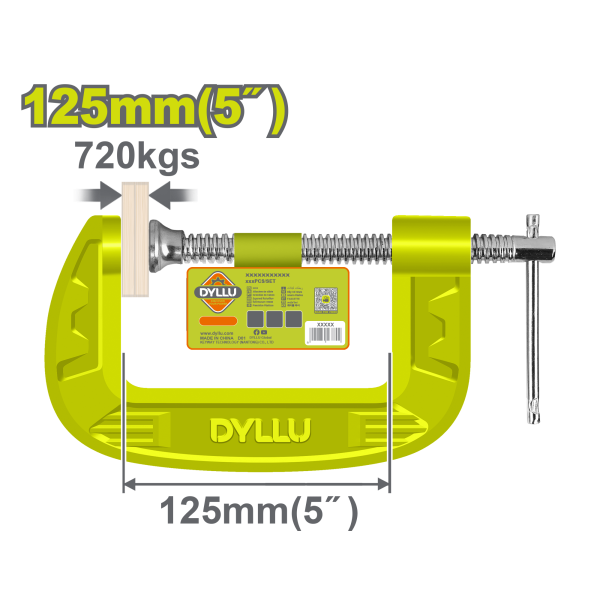 Ամրակ G-աձև 125մմ DYLLU DTCP1105