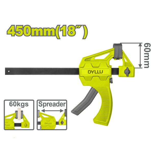 Ամրակ արագ սեղմող 450մմ DTCP4318