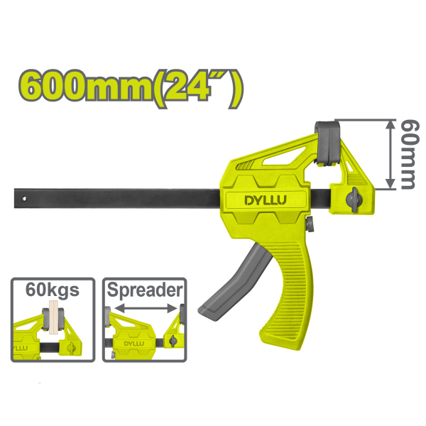 Ամրակ արագ սեղմող 600մմ DYLLU DTCP4324
