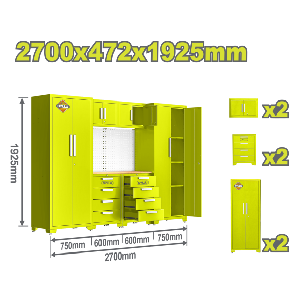 Պահարան մոդուլային 2700x472x1925մմ DYLLU DTCS3A06 Պահարան մոդուլային 2700x472x1925մմ DYLLU DTCS3A06