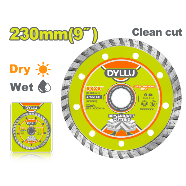 Սկավառակ ալմաստե տուրբո 230մմ DYLLU DTDC3K05