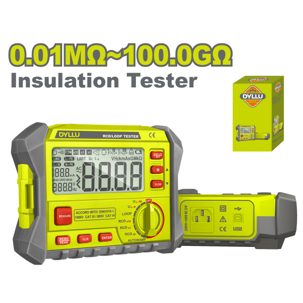 Տեստեր RCD/LOOP 2000Ω DYLLU DTDM9506