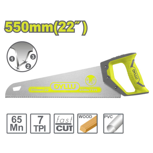 Սղոց ձեռքի 550մմ DYLLU DTHW8G22