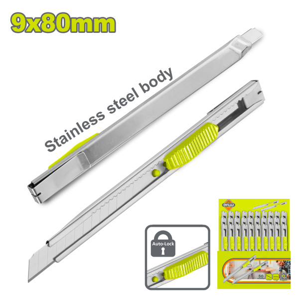 Դանակ ջարդվող սայրով 9x80մմ DYLLU DTSK1509