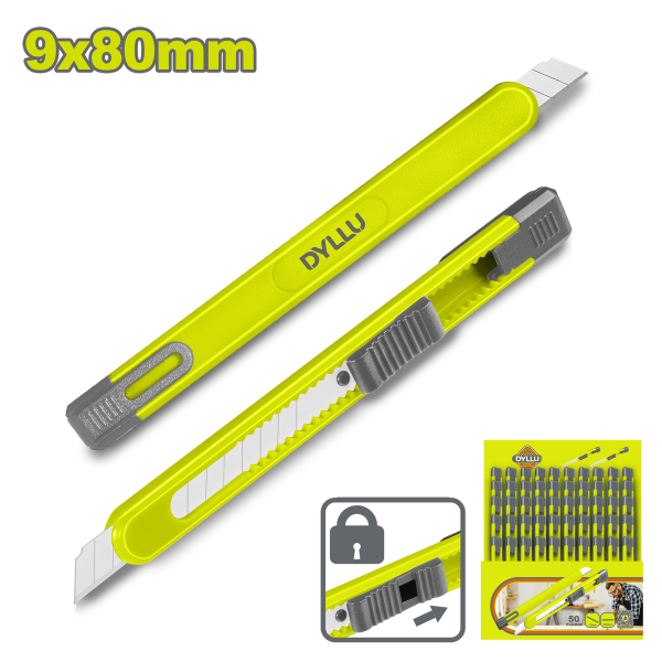 Դանակ ջարդվող սայրով 9x80մմ DYLLU DTSK2909