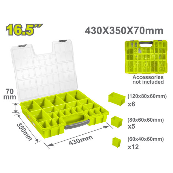 Արկղ պլաստիկ  430x350x70մմ DYLLU DTTB1611