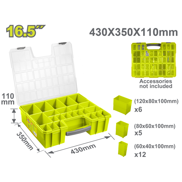 Արկղ պլաստիկ 430x350x110մմ DYLLU DTTB1622