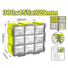 Արկղերի հավաքածու մոդուլային 380x155x320մմ DYLLU DTTB8331