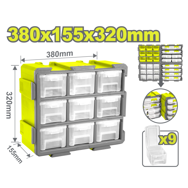 Արկղերի հավաքածու մոդուլային 380x155x320մմ DYLLU DTTB8331