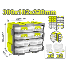 Արկղերի հավաքածու մոդուլային 380x170x320մմ DYLLU DTTB8346