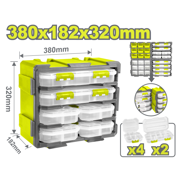 Արկղերի հավաքածու մոդուլային 380x170x320մմ DYLLU DTTB8346