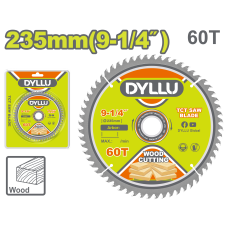 Սկավառակ սղոցաձև փայտ կտրող TCT 235մմ DYLLU DTTC1K08