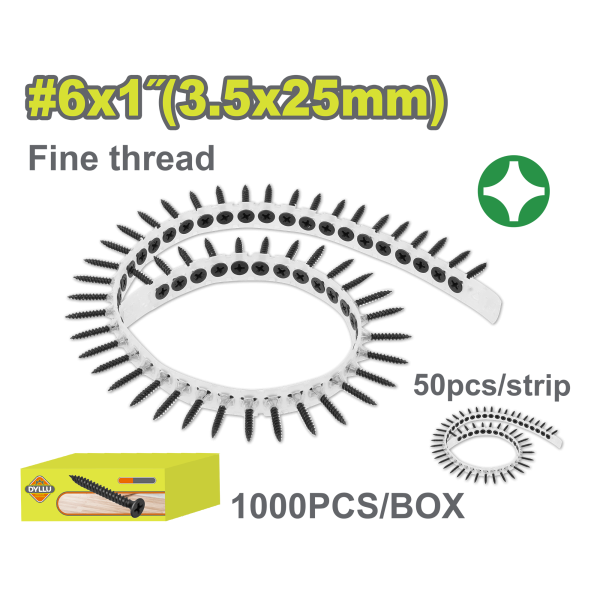 Գիպսակարտոնի պտուտակ DYLLU DTXS2512C