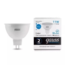 Gauss լամպ GU5.3 Elementary MR16 11W 6500K 850Lm 1/10/100