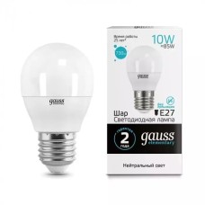 Gauss լամպ E27 Elementary շարիկ 10W 4100K 730Lm 1/10/100
