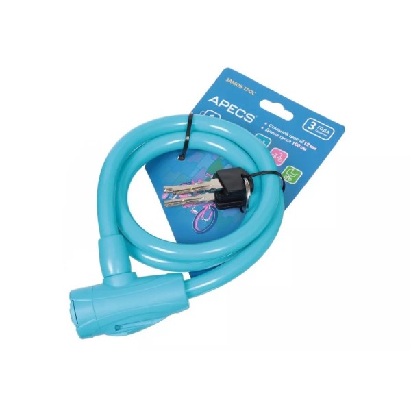Կողպեք հեծանիվի 1000մմ Apecs PD-84-100CM-BLUE 00020439 Կողպեք հեծանիվի 1000մմ Apecs PD-84-100CM-BLUE 00020439