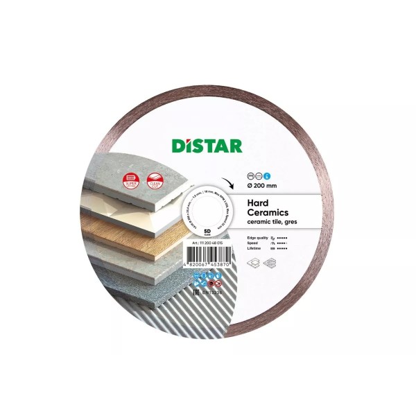 Սկավառակ ալմաստե կերամիկական սալիկի Distar 1A1R 200 Hard Ceramics 11120048015