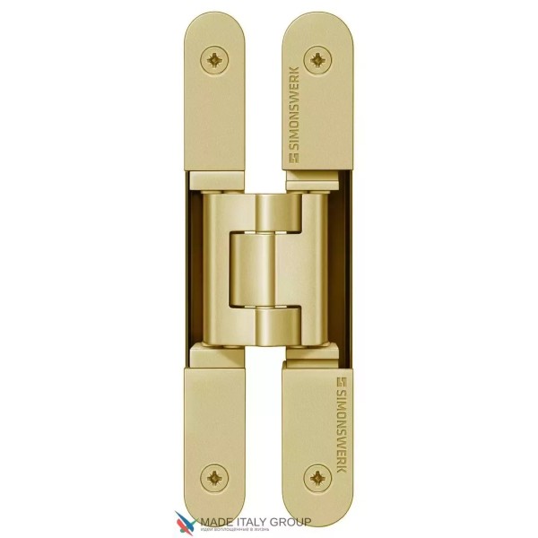 Ծխնի թաքնված ունիվերսալ TECTUS TE 240 3D N SIMONSWERK, մինչև 60 կգ, SW047 անփայլ արույր