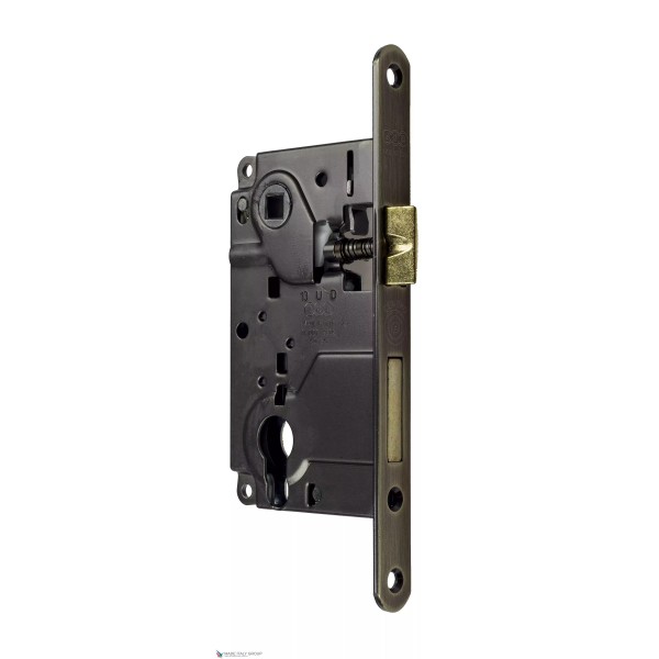 Փական միջսենյակային դռան AGB CENTRO B01025.50.12, միջուկի համար (1 ռիգել + լեզվակ), տեխ. փաթեթավորում, հնաոճ բրոնզ