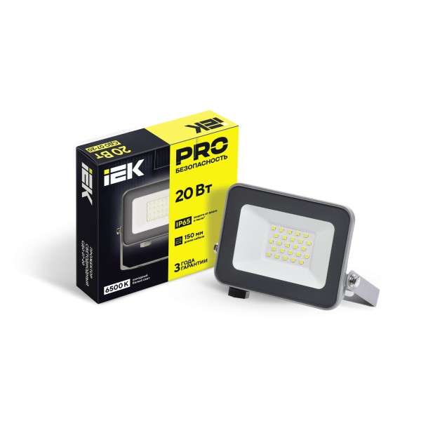 Լեդ լուսարձակ 20w 6500K SDO 07-20 IP65 IEK