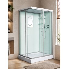 Լոգախցիկ WeltWasser WW500 LAINE 1202 120x90 սմ, ուղղանկյուն, ցածր տակդիր 14 սմ, թափանցիկ ապակի