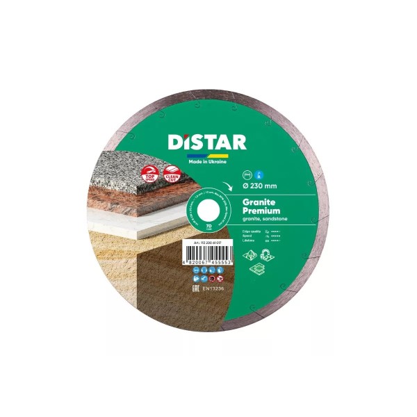 Սկավառակ ալմաստե գրանիտի, ավազաքարի Distar 1A1R 230 Granite Premium 11320061017 Սկավառակ ալմաստե գրանիտի, ավազաքարի Distar 1A1R 230 Granite Premium 11320061017