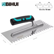 Ատամնավոր մալա BIHUI չժանգոտվող պողպատից, 280*120մմ, «Վագրի ճանկ» ատամ, BIHUI,  PTSBTG