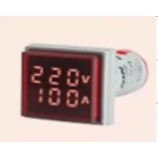 Ամպերմետր / վոլտմետր led ցուցիչ (22VAM) 50-500V 0-100A քառակուսի