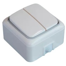 Անջատիչ  2 տեղ փղոսկր G808 TITAN
