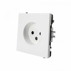 Electrica Lavanda վարդակ առանց հողանցման սպիտակ (1/10)