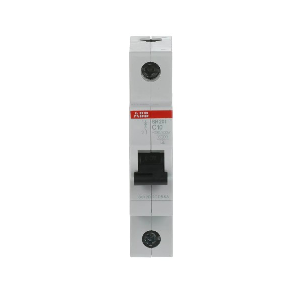 Ավտոմատ անջատիչ ABB SH201-C10, 1P, 10 A, բնութագրական C, 6 kA