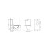 Կոմպակտ զուգարանակոնք WeltWasser WW ROTBACH 001MT-BL 34x60.5x80.5 սմ, սև փայլատ, Rimless, նստատեղով