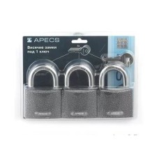 Կախովի կողպեք 3 հատ Apecs PD-01-63-Blister (3Locks+5Keys) 00017792