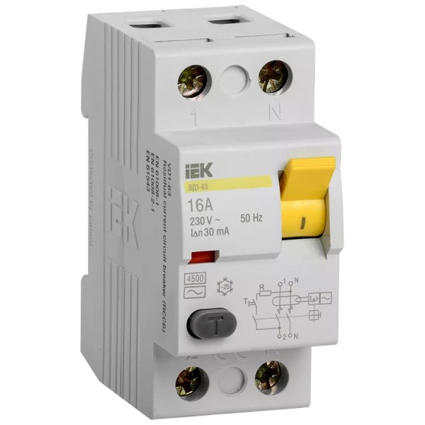 Ուզո 2P 16 A 30mA IEK