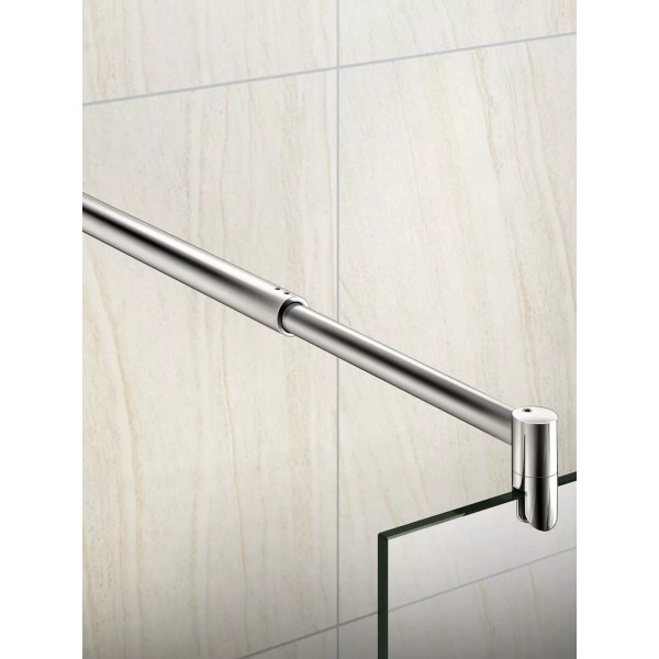 Լոգախցիկի դուռ WeltWasser WW400 HQ 70-120 700-1200 մմ, կլոր, ճոճվող դուռ, թափանցիկ ապակի 5 մմ, քրոմ