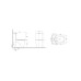 Կոմպակտ զուգարանակոնք WeltWasser WW WELZBACH 001GL-WT 39x68x78 սմ, սպիտակ փայլուն, Rimless, նստատեղով