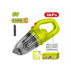 Փոշեկուլ մարտկոցային 8Վ 6 կՊա DYLLU DTLV0801
