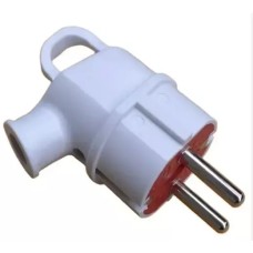 Ellight թեք խրոց հողանցումով օղակով 10/16A 230V սպիտակ 1/480