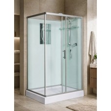 Լոգախցիկ WeltWasser WW500 LAINE 1211 120x90 սմ, ուղղանկյուն, ցածր տակդիր 14 սմ, թափանցիկ ապակի