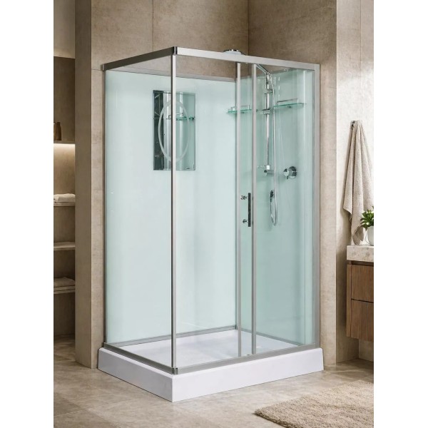 Լոգախցիկ WeltWasser WW500 LAINE 1211 120x90 սմ, ուղղանկյուն, ցածր տակդիր 14 սմ, թափանցիկ ապակի Լոգախցիկ WeltWasser WW500 LAINE 1211 120x90 սմ, ուղղանկյուն, ցածր տակդիր 14 սմ, թափանցիկ ապակի