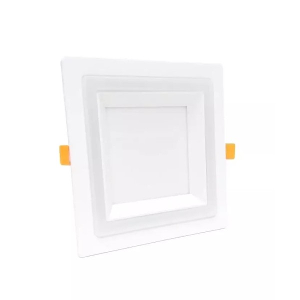 LED լուսատու Double Panel ներկառուցվող 12+6W 4100K+4100K քառակուսի