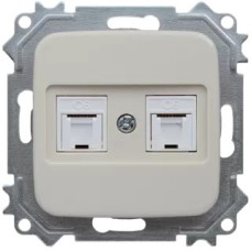 Վարդակ Ինտերնետի 2 տեղ փղոսկր G805  TITAN
