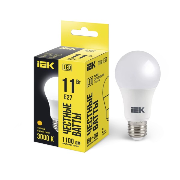 Լամպ A60 11w 3000K E27 IEK
