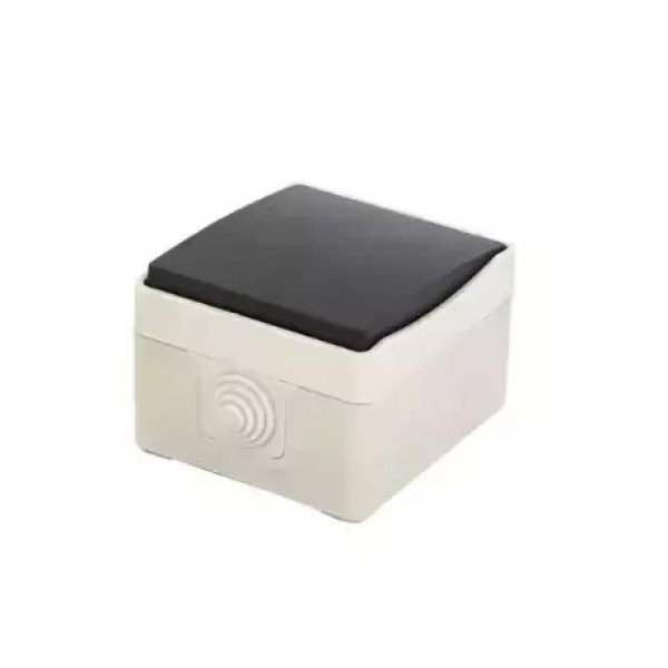 Ellight արտաքին անջատիչ 1 ստեղն 10A IP44 մոխրագույն/սև 1/200