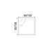 Լոգախցիկի տակդիր WEMOR 100/41 S 100x100x41 սմ, քառակուսի, ABS-պլաստիկ