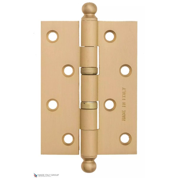 Ծխնի դռան ունիվերսալ կլոր գլխիկով Fratelli Cattini CR102 102x75x3 SB, անփայլ ոսկեգույն