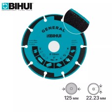 Ալմաստե սկավառակ GENERAL 125x1,4x22,23մմ, ունիվերսալ, BIHUI, DSBM125