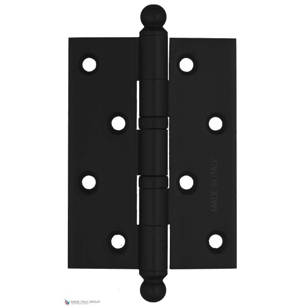 Ծխնի դռան ունիվերսալ կլոր գլխիկով Fratelli Cattini CR102 102x75x3 NM, անփայլ սև